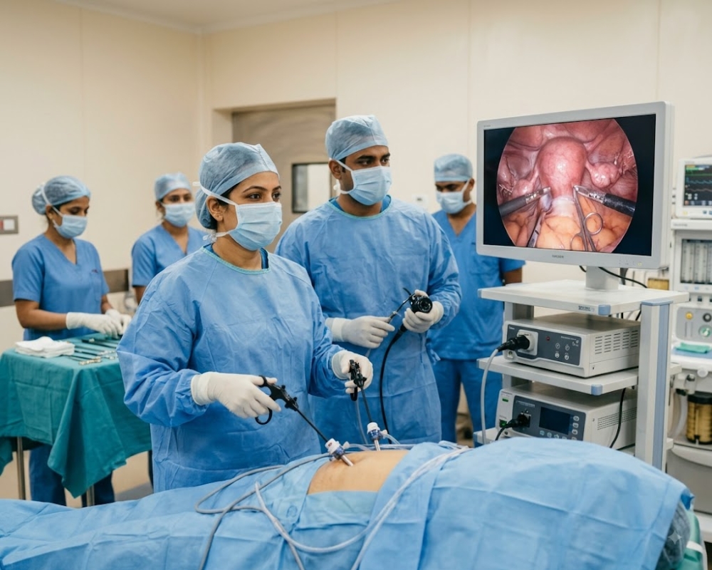 Laparoscopic and hysteroscopic surgery