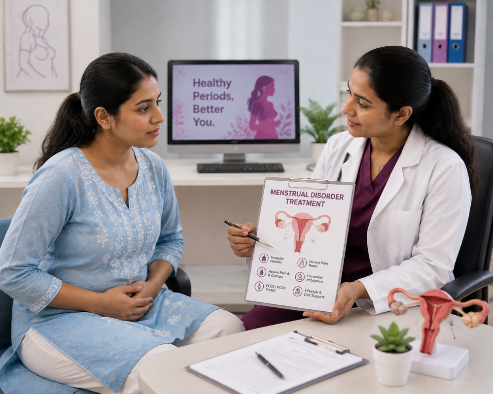 Menstrual disorder treatment consultation